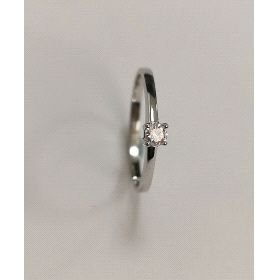 SORTIJA ORO BLANCO BRILLANTES                                         