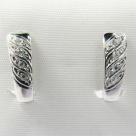 PENDIENTES NIÑA ORO BLANCO PIEDRA