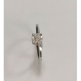 SORTIJA ORO BLANCO BRILLANTES                                         