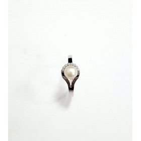 SORTIJA NIÑA ORO BLANCO PERLA                                         