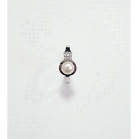SORTIJA NIÑA ORO BLANCO PERLA                                         