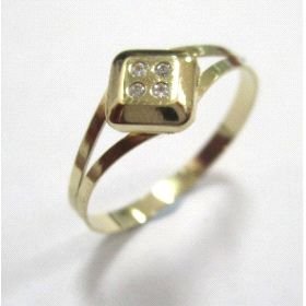 SORTIJA NIÑA ORO AMARILLO PIEDRA                                      