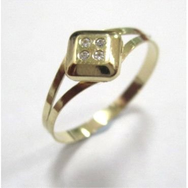 SORTIJA NIÑA ORO AMARILLO PIEDRA                                      
