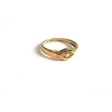 SORTIJA NIÑA ORO AMARILLO PIEDRA                                      