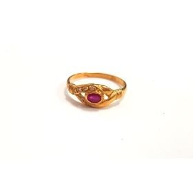 SORTIJA ORO AMARILLO PIEDRA                                           