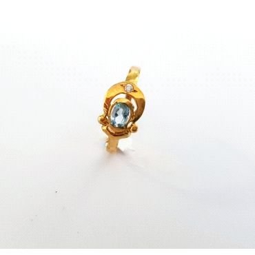 SORTIJA ORO AMARILLO PIEDRA                                           