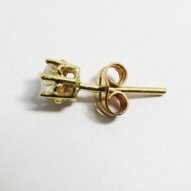 PENDIENTES NIÑA ORO AMARILLO PIEDRA