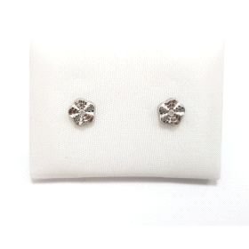 PENDIENTES ORO BLANCO PIEDRA                                          