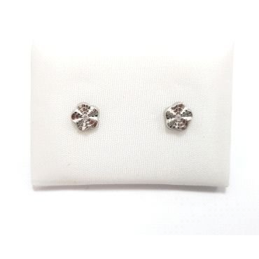 PENDIENTES ORO BLANCO PIEDRA                                          