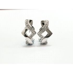 PENDIENTES ORO BLANCO PIEDRA                                          