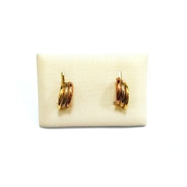 PENDIENTES ORO TRICOLOR                                               