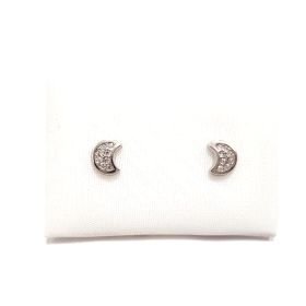 PENDIENTES NIÑA ORO BLANCO PIEDRA                                     