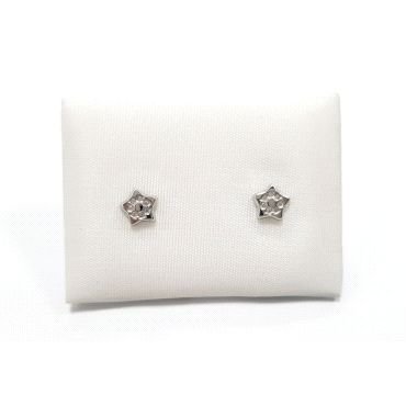 PENDIENTES NIÑA ORO BLANCO PIEDRA                                     