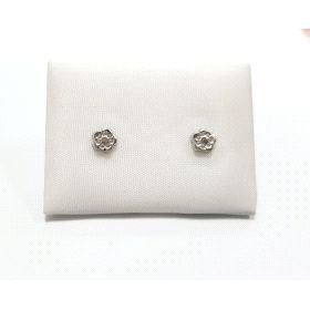 PENDIENTES NIÑA ORO BLANCO PIEDRA                                     