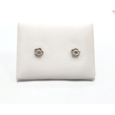 PENDIENTES NIÑA ORO BLANCO PIEDRA                                     