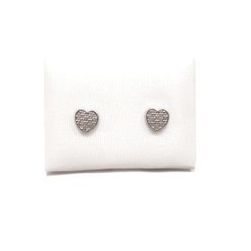 PENDIENTES NIÑA ORO BLANCO PIEDRA                                     