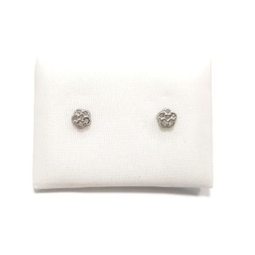 PENDIENTES NIÑA ORO BLANCO PIEDRA                                     