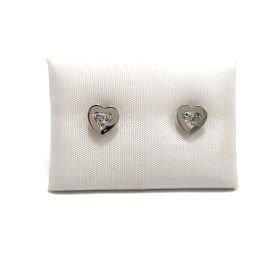 PENDIENTES NIÑA ORO BLANCO PIEDRA                                     