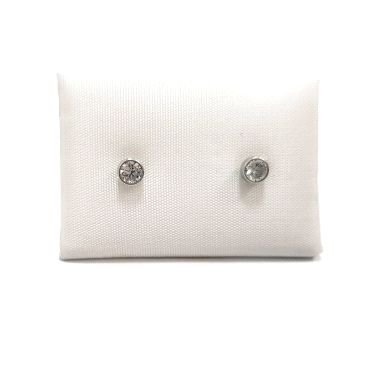 PENDIENTES NIÑA ORO BLANCO PIEDRA                                     