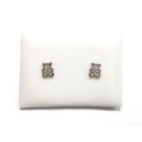 PENDIENTES NIÑA ORO BLANCO OSO ZTAS.                                  