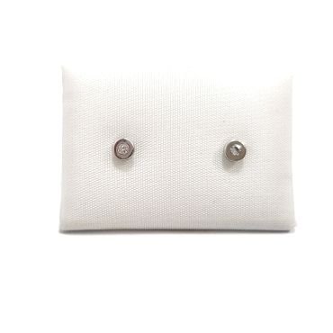 PENDIENTES NIÑA ORO BLANCO PIEDRA                                     