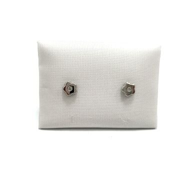 PENDIENTES NIÑA ORO BLANCO PIEDRA                                     