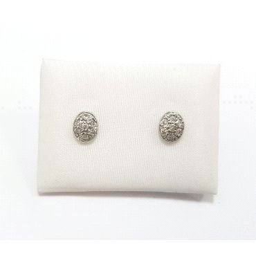 PENDIENTES NIÑA ORO BLANCO PIEDRA                                     