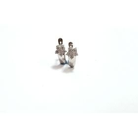 PENDIENTES NIÑA ORO BLANCO PIEDRA                                     