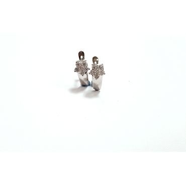 PENDIENTES NIÑA ORO BLANCO PIEDRA                                     