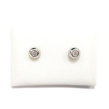 PENDIENTES NIÑA ORO BLANCO PIEDRA                                     