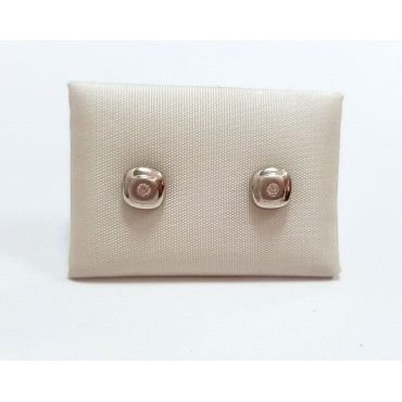 PENDIENTES NIÑA ORO BLANCO PIEDRA                                     