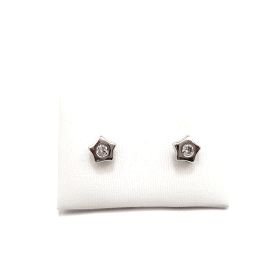 PENDIENTES NIÑA ORO BLANCO PIEDRA                                     