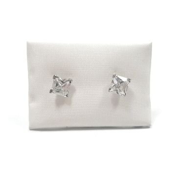PENDIENTES NIÑA ORO BLANCO PIEDRA                                     