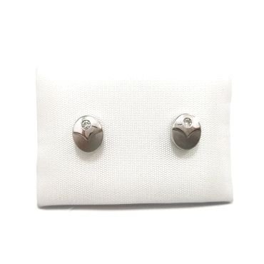 PENDIENTES NIÑA ORO BLANCO PIEDRA                                     