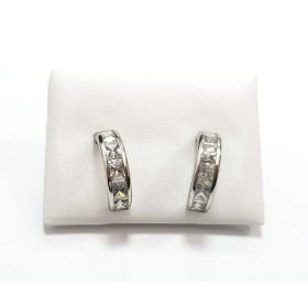 PENDIENTES NIÑA ORO BLANCO PIEDRA                                     