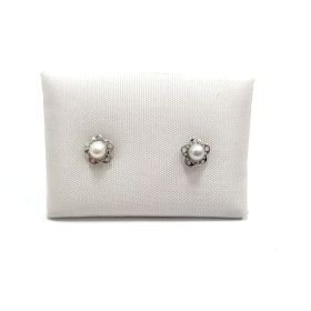 PENDIENTES NIÑA ORO BLANCO PERLA                                      