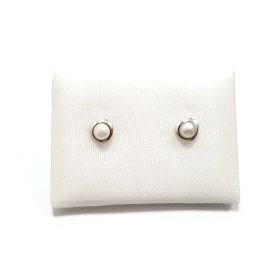 PENDIENTES NIÑA ORO BLANCO PERLA                                      