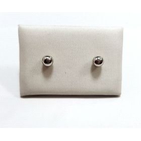 PENDIENTES NIÑA ORO BLANCO BOLA                                       