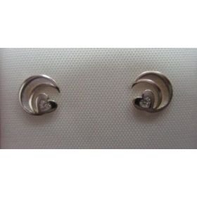 PENDIENTES NIÑA BICOLOR PIEDRA                                        