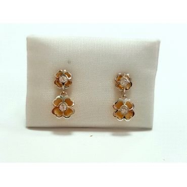 PENDIENTES NIÑA BICOLOR PIEDRA                                        