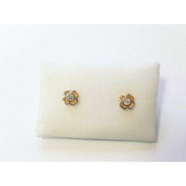 PENDIENTES NIÑA BICOLOR PIEDRA                                        