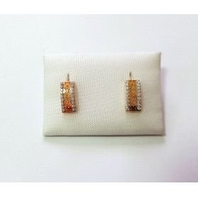 PENDIENTES NIÑA BICOLOR PIEDRA                                        