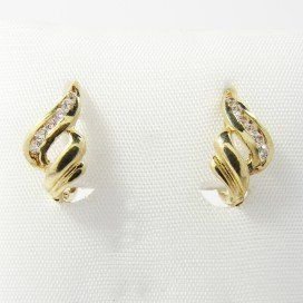 PENDIENTES NIÑA ORO AMARILLO PIEDRA