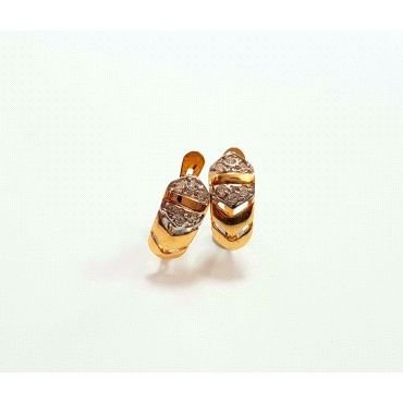 PENDIENTES NIÑA BICOLOR PIEDRA                                        