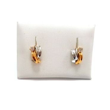 PENDIENTES NIÑA BICOLOR PIEDRA                                        