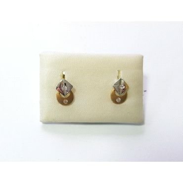 PENDIENTES NIÑA BICOLOR PIEDRA                                        
