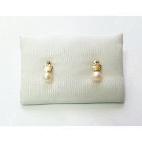 PENDIENTES NIÑA BICOLOR PERLA                                         