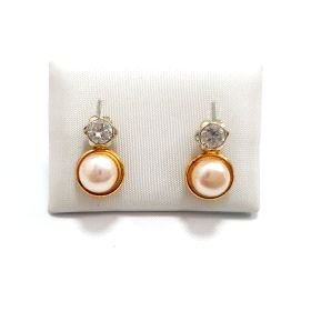 PENDIENTES PENDIENTES NIÑA BICOLOR PERLA                              