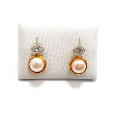 PENDIENTES PENDIENTES NIÑA BICOLOR PERLA                              