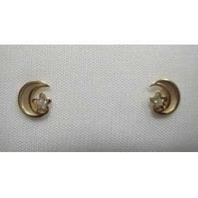 PENDIENTES NIÑA ORO AMARILLO PIEDRA                                   